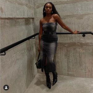 BRAND NEW JADED LONDON DEMIN MIDI DRESS. very Hot !!!